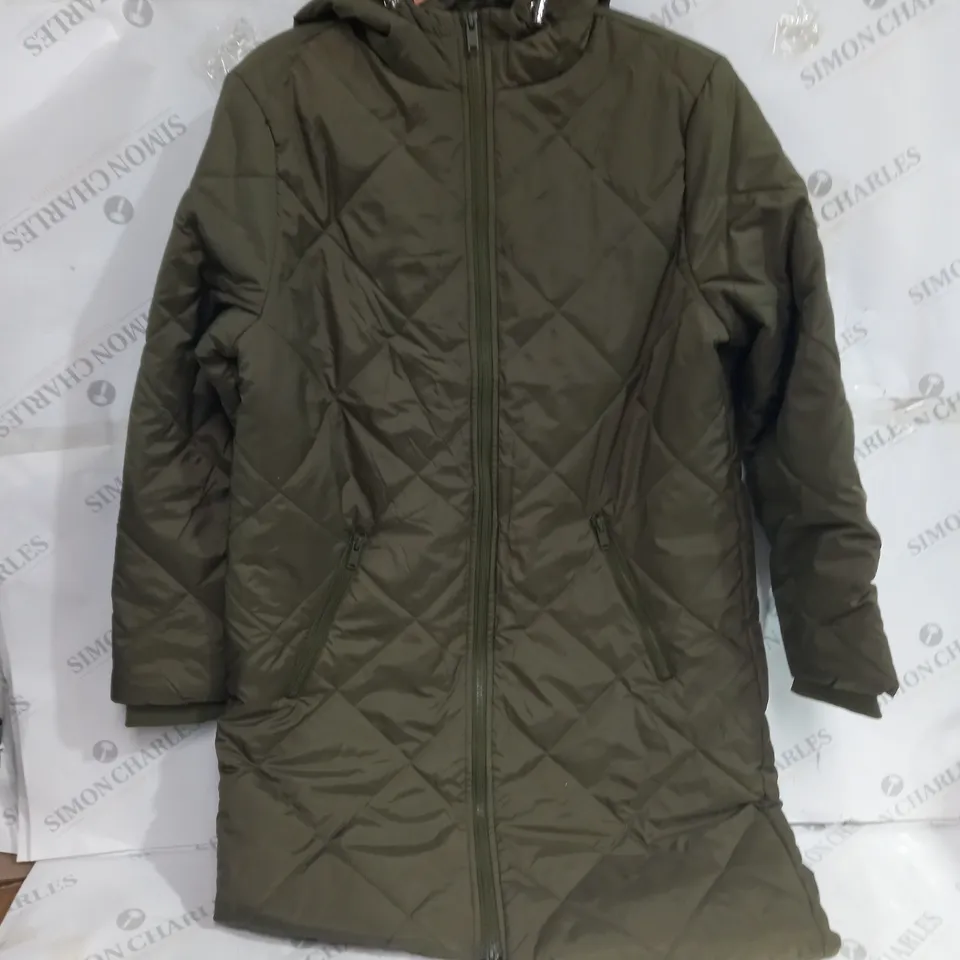 CENTIGRADE GREEN PUFFED COAT SIZE M 100% POLYESTER