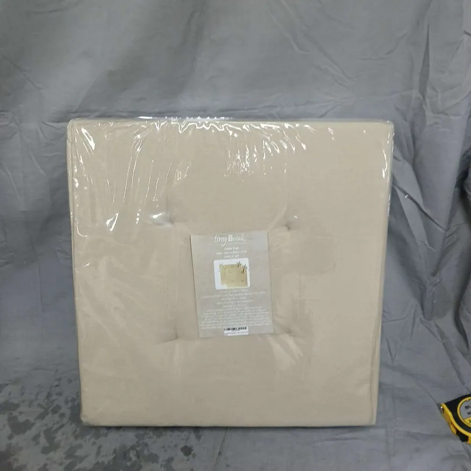 QUANTITY OF 4 ALTOGETHER ,TINY BREAK TAUPE CHAIR PADS – 40 X 40 CM