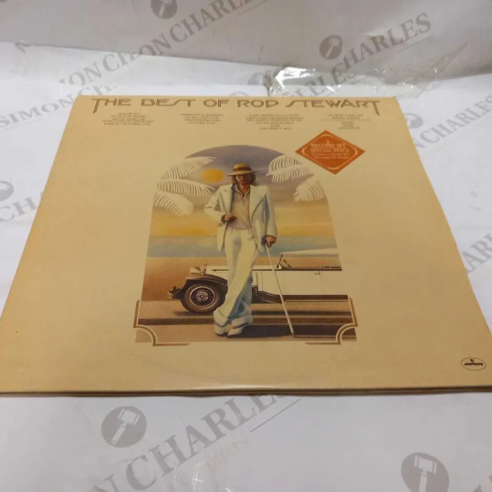 2 ASSORTED ROD STEWART VINYL COMPILATIONS TO INCLUDE; GREATEST HITS RIVA AND THE BEST OF MERCURY