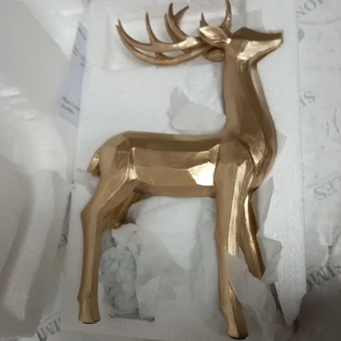 BOXED GOLD STAG ROOM ORNAMENT
