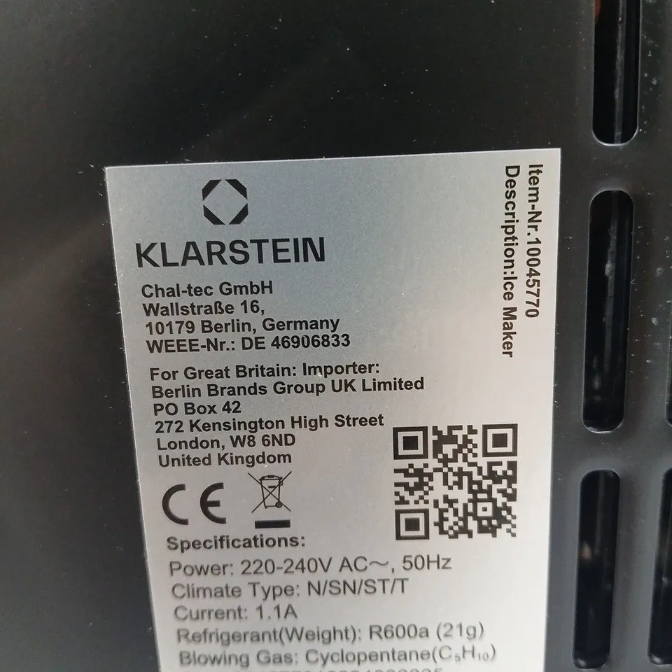 KLARSTEIN COMPACT BLACK REFRIGERATOR WITH CLEAR FRONT DOOR – MINI FRIDGE