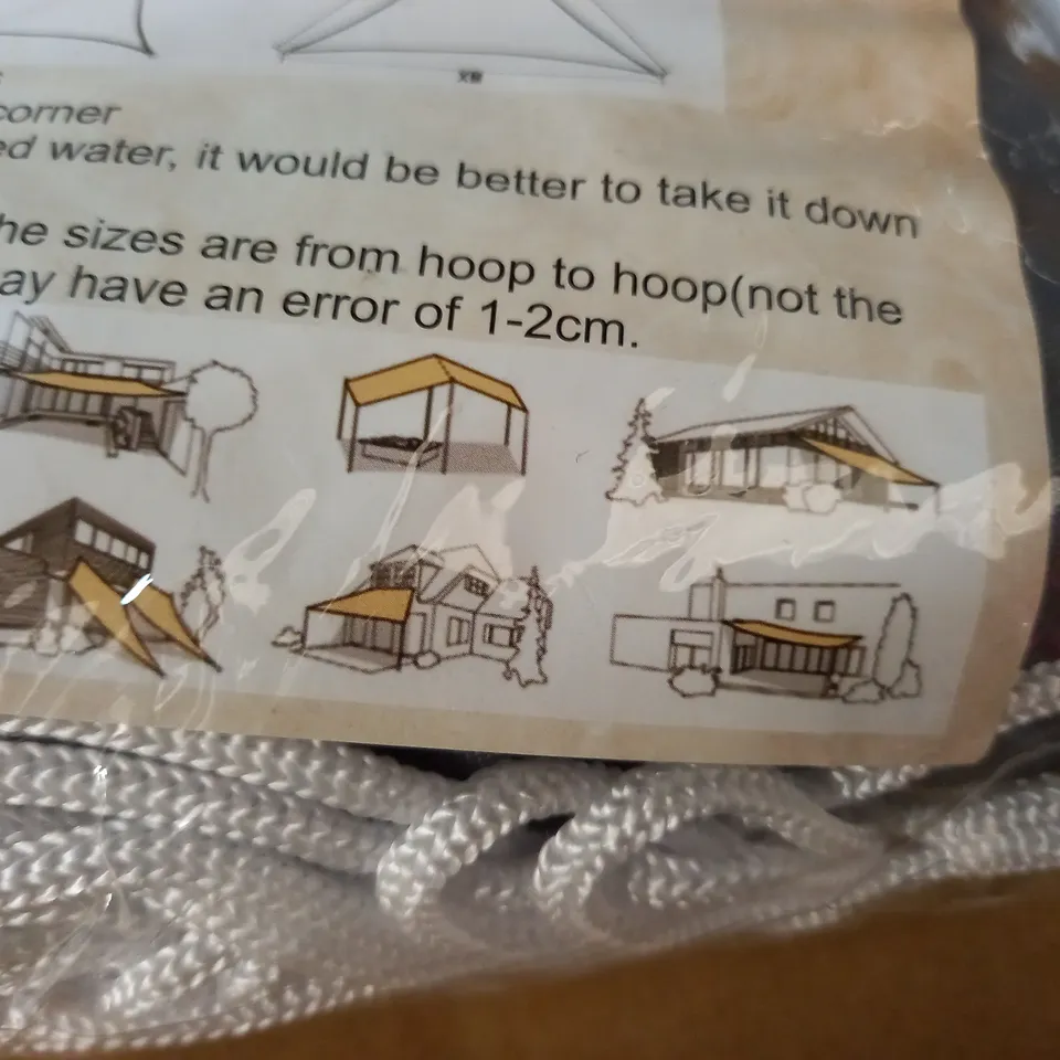 ETERBIZ SHADE SAIL IN GREY - 3X3X3M