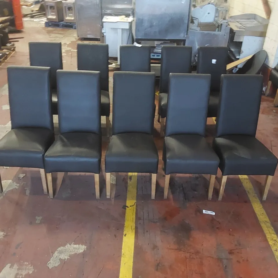 10x UPHOLSTERED RESTAURANT DINING CHAIRS