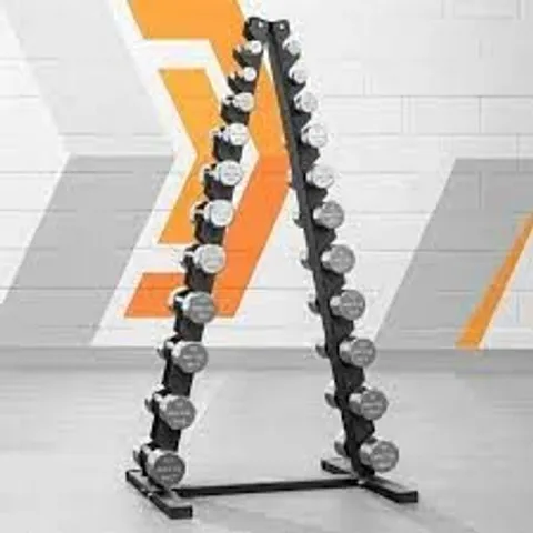 BOXED 11 TIER DUMBBELL RACK NEOPRENE