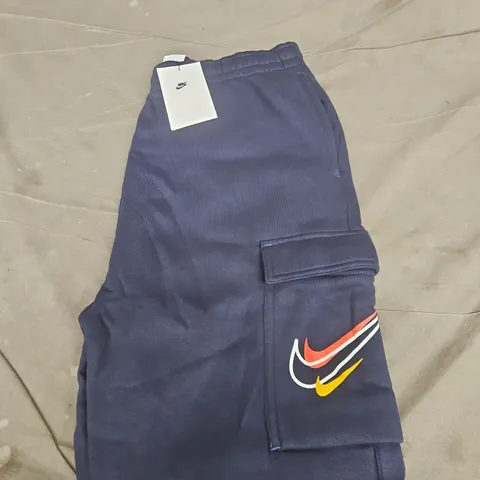 NIKE NAVY CARGO JOGGERS WITH SIDE POCKET – LARGE 