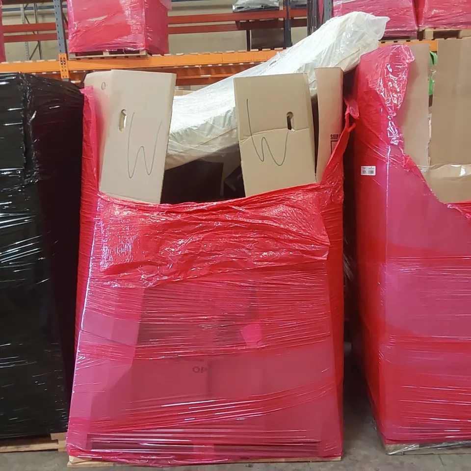 PALLET OF ASSORTED ITEMS INCLUDING: WINDOW REGULATOR, WATER FILTER SYSTEM, SCOOTER, POP UP BEACH TENT, MATTRESS ECT