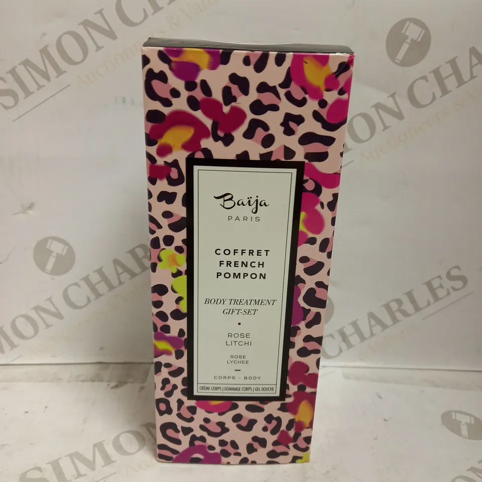 BAIJA PARIS BODY COFFRET FRENCH POMPON BODY TREATMENT ROSE AND LITCHI BODY RITUAL