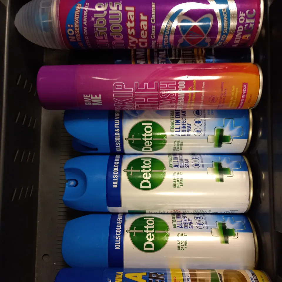 APPROXIMATELY 15 ASSORTED AEROSOLS TO INCLUDE LYNX DEODORANT, FLEA KILLER, AFTERSUN MIST ETC - COLLECTION ONLY 