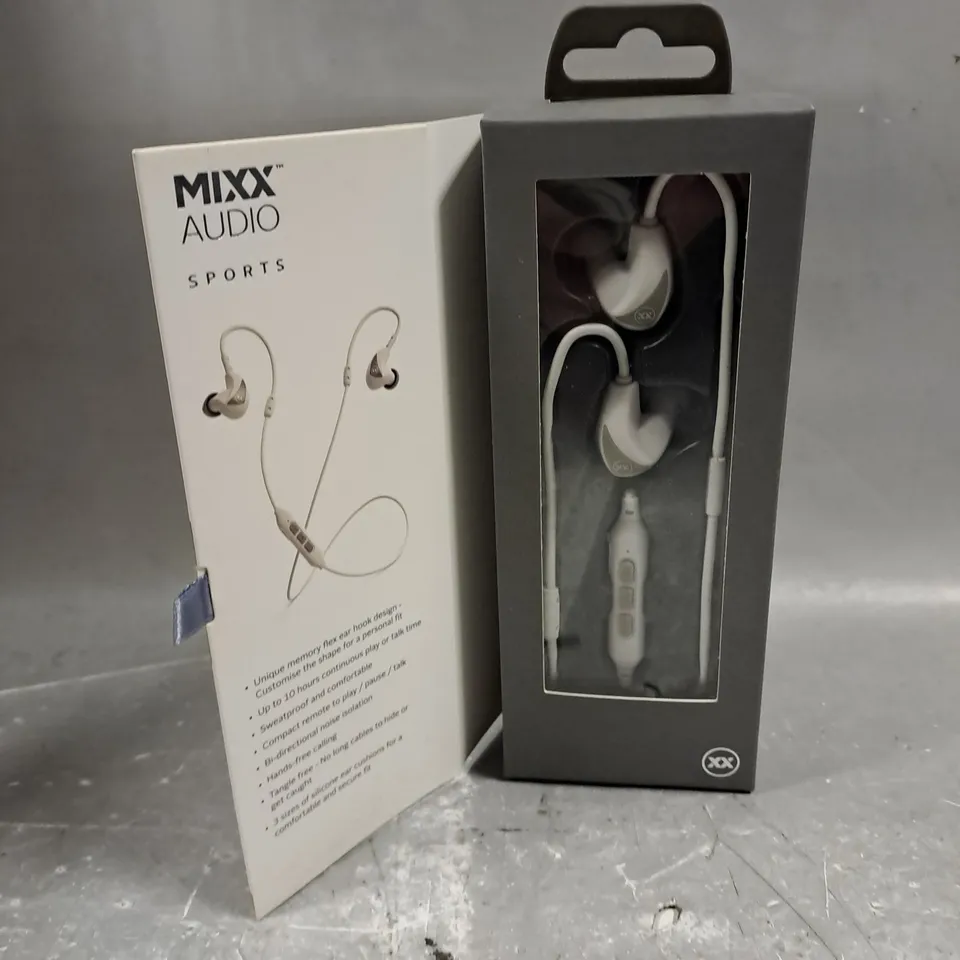 BOXED MIXX AUDIO SPORTS MEMORY FIT 2 WIRELESS EARPHONES 