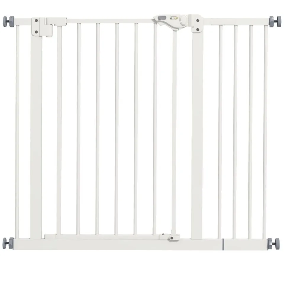 BOXED ADJUSTABLE SAFETY GATE W/ ONE EXTENSIONS WHITE