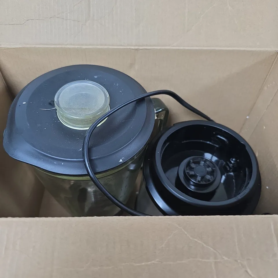 DAEWOO STAINLESS STEEL JUG BLENDER WITH COFFEE & NUT GRINDER – BOXED
