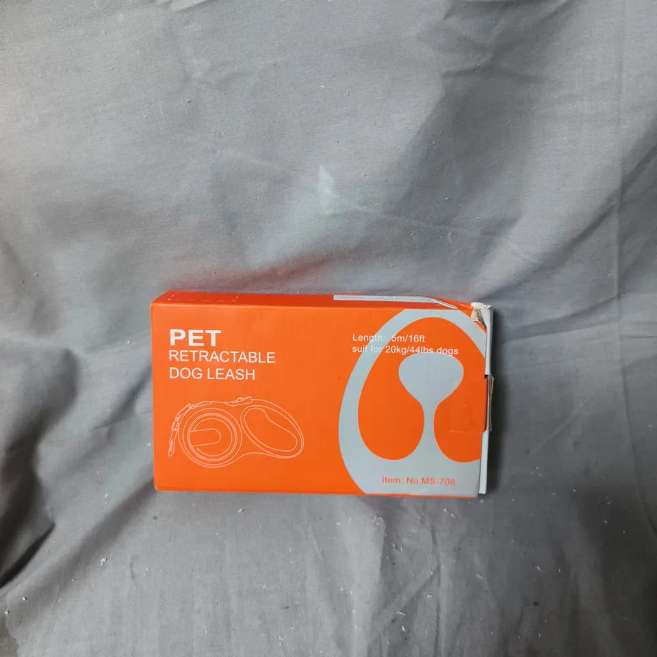 PET RETRACTABLE DOG LEASH – ORANGE BOX (MS-708)