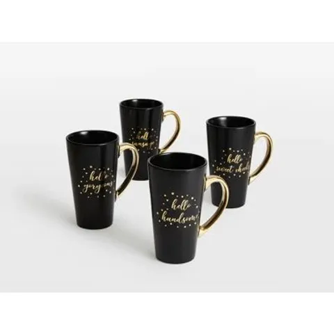 BOXED MAYTON TALL MUG SET (SET OF 4)