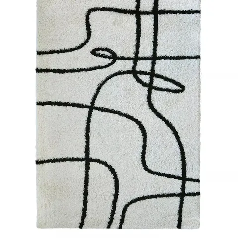 SNUG ABSTRACT LINES RUG - MULTI - 160x230cm - COLLECTION ONLY