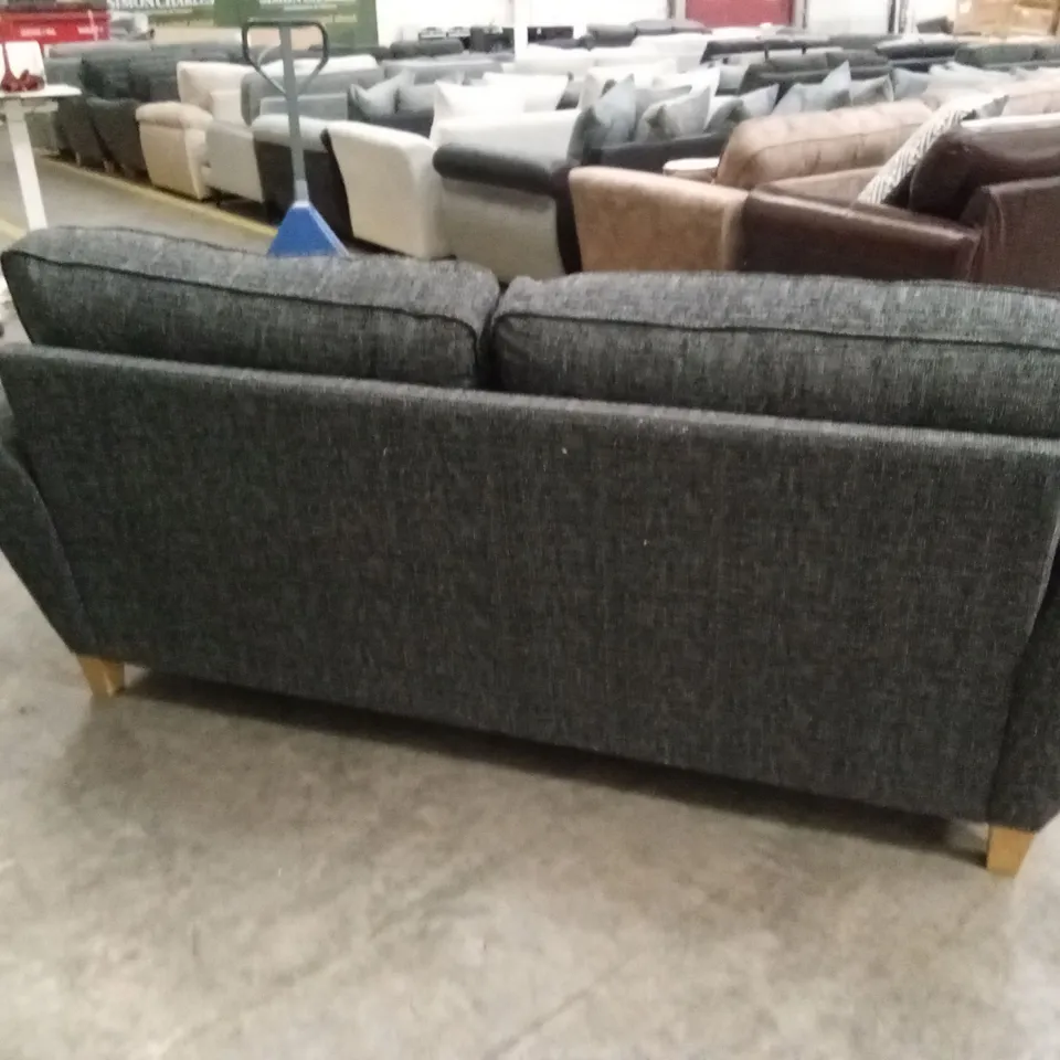HALSTOW 3 SEATER FABRIC SOFA - CHARCOAL RRP £749