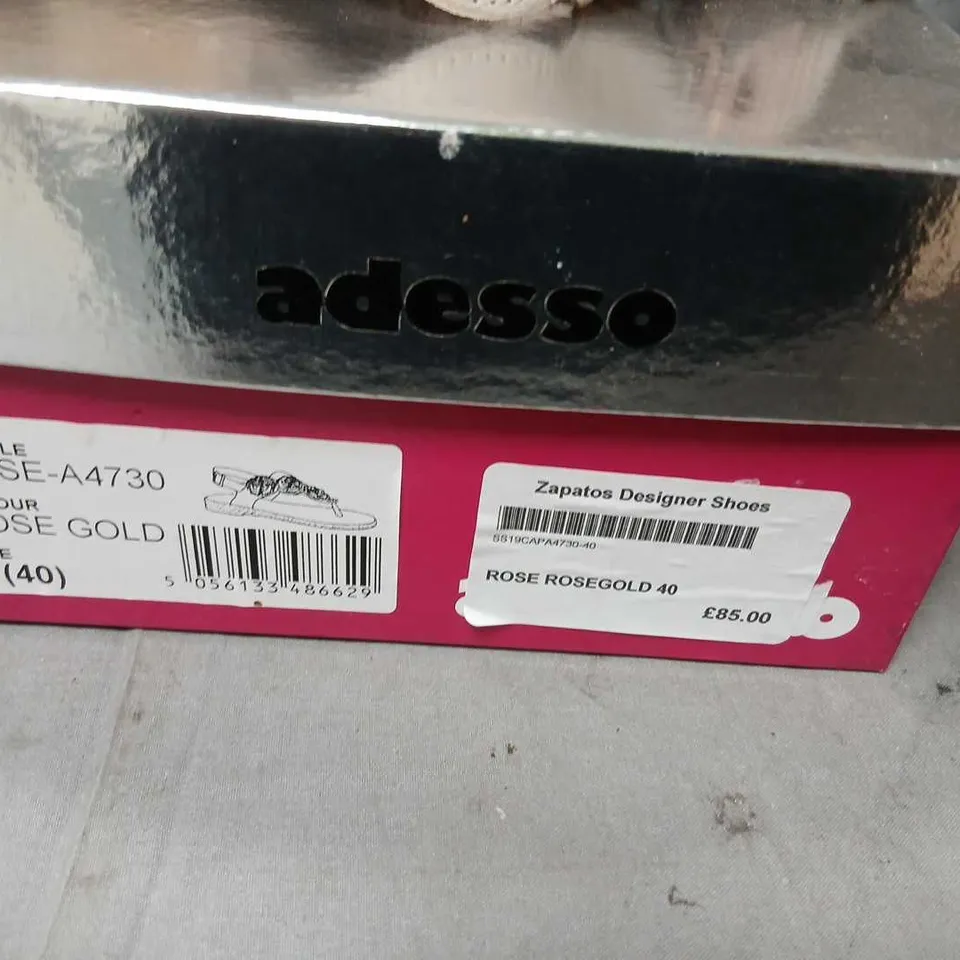 ADESSO ROSE GOLD SANDALS – UK 7 (EU 40)