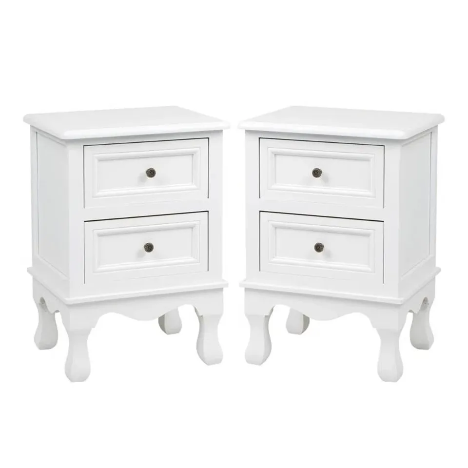 BOXED PENTILLIE MANUFACTURED WOOD + SOLID WOOD BEDSIDE TABLE (1 BOX)