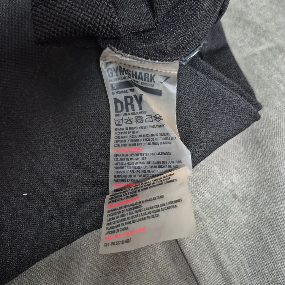 GYMSHARK DRY LEGGINGS – BLACK – SIZE S