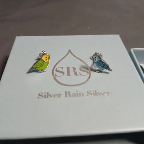SRS SILVER RAIN SILVER BIRD EARRINGS