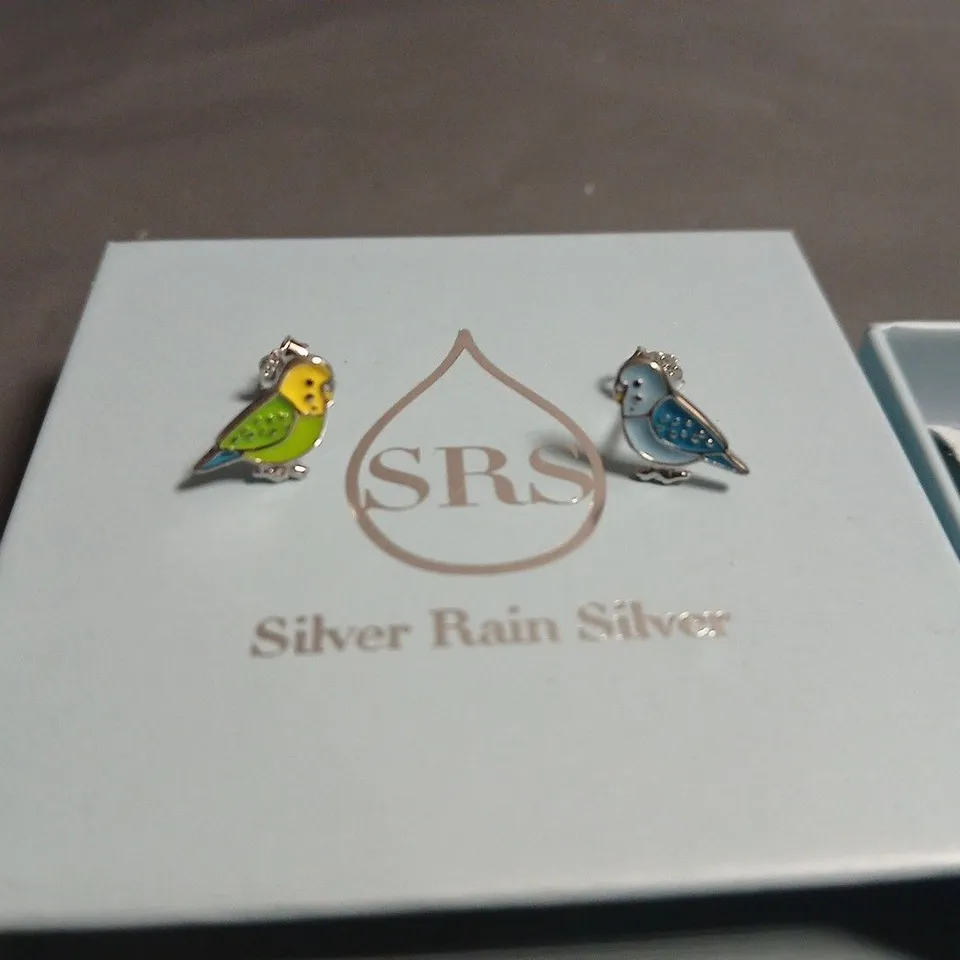 SRS SILVER RAIN SILVER BIRD EARRINGS