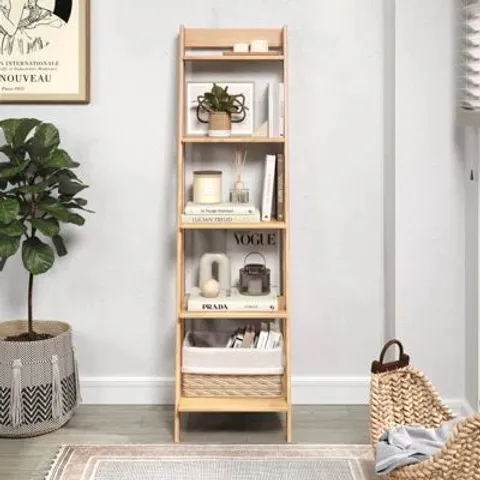 BOXED CORONA WAX LADDER BOOKCASE