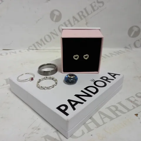 LOT OF 5 PANDORA JEWELLERY ITEMS