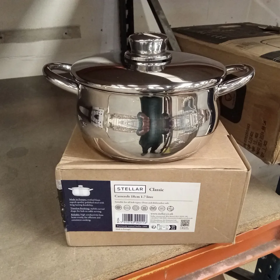 BOXED STELLAR CLASSIC CASSEROLE 18cm, 1.7L