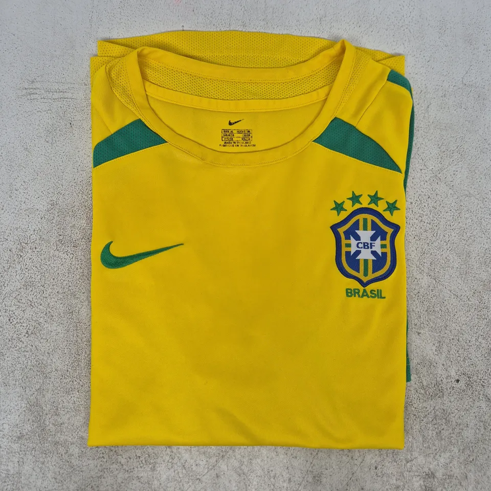 NIKE 2002 BRAZIL NATIONAL TEAM HOME FOOTBALL SHIRT SIZE XL