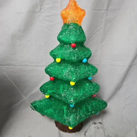 LIGHT UP BAUBLE CHRISTMAS TREE OUTDOOR DECORATION