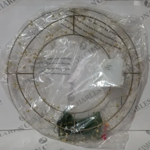 BOXED SARA DAVIES PRE-LIT BEADED WREATH