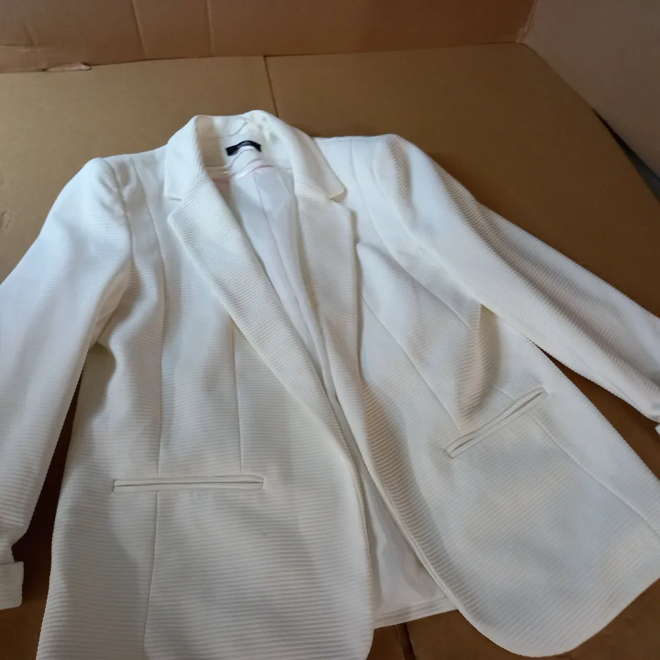 WALLIS WHITE BLAZER - UK 12