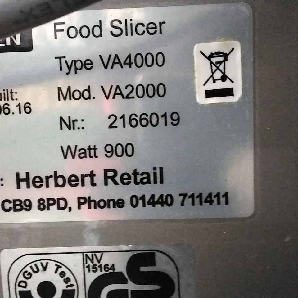 HERBERT VA4000 COMMERCIAL MEAT SLICER