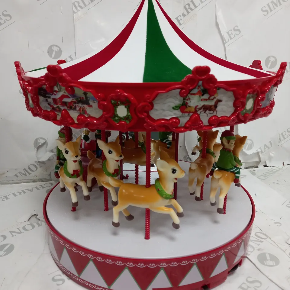 MR CHRISTMAS DELUXE VINTAGE CAROUSEL