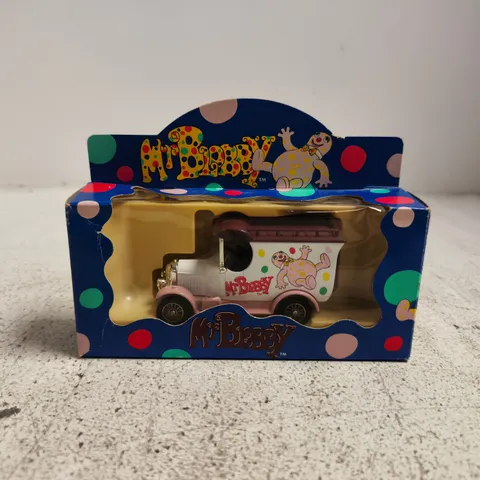 MR BLOBBY DIE-CAST TOY CAR IN ORIGINAL PACKAGING