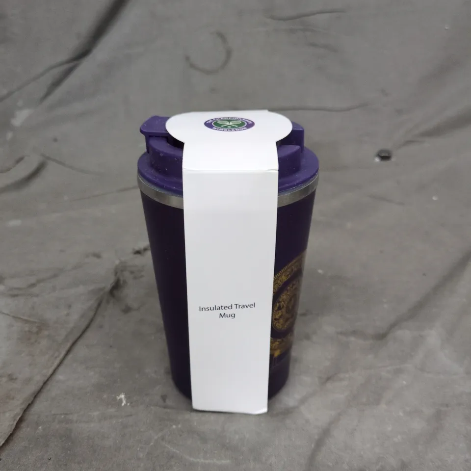 WIMBLEDON INSULATED TRAVEL MUG – PURPLE