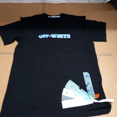 OFF WHITE BLACK T-SHIRT - SIZE UNSPECIFED