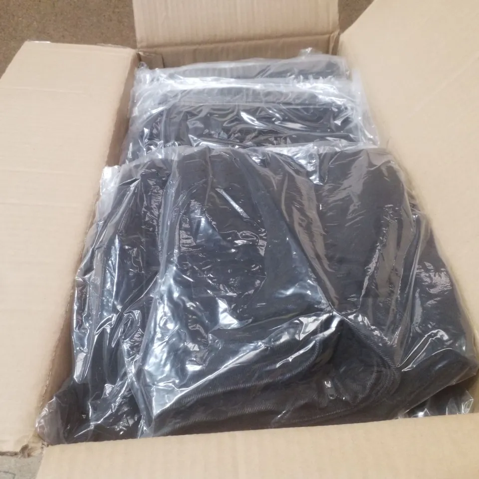 BOX CONTAINING APPROXIMATELY 18 BRAND NEW J D WILLIAMS DENIM BLACK PLEAT SKIRTS - SIZE 14