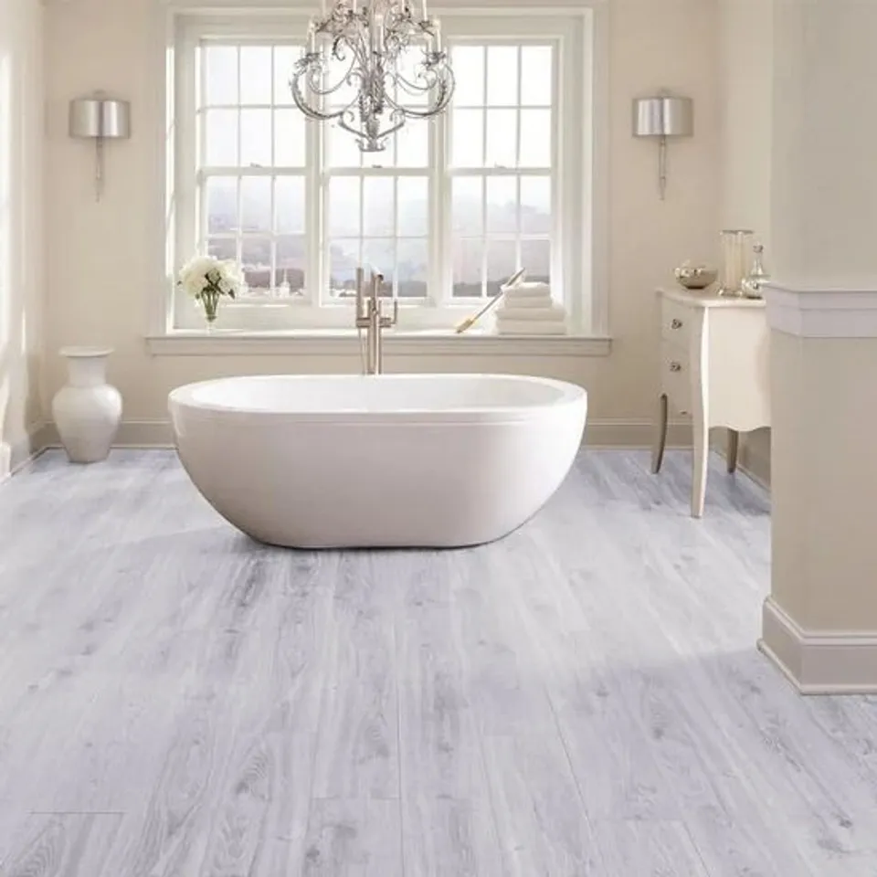 BOXED LIVING AND HOME 7 PCS RUSTIC STYLE WOOD GRAIN PVC FLOORING
