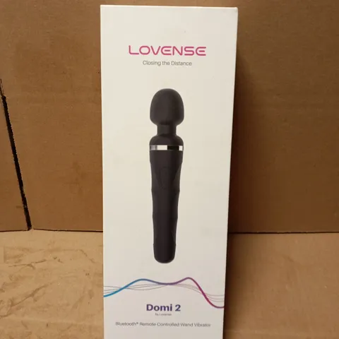 BOXED LOVENSE DOMI 2 BLUETOOTH REMOTE CONTROLLED WAND VIBRATOR