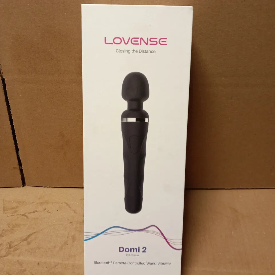 BOXED LOVENSE DOMI 2 BLUETOOTH REMOTE CONTROLLED WAND VIBRATOR