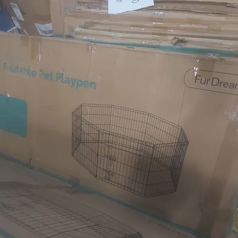 BOXED FUR DREAMS 48" FOLDABLE PET PLAYPEN 