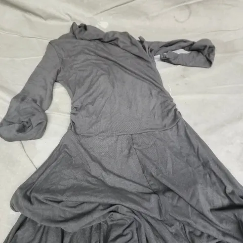 CIDER WOMEN'S JERSEY DRESS, CHARCOAL, XS