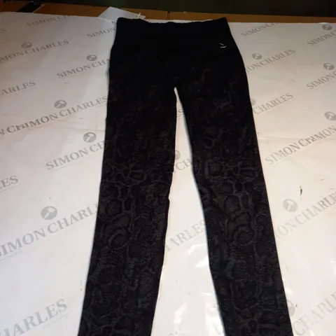 GYMSHARK BLACK LEGGINGS SIZE S