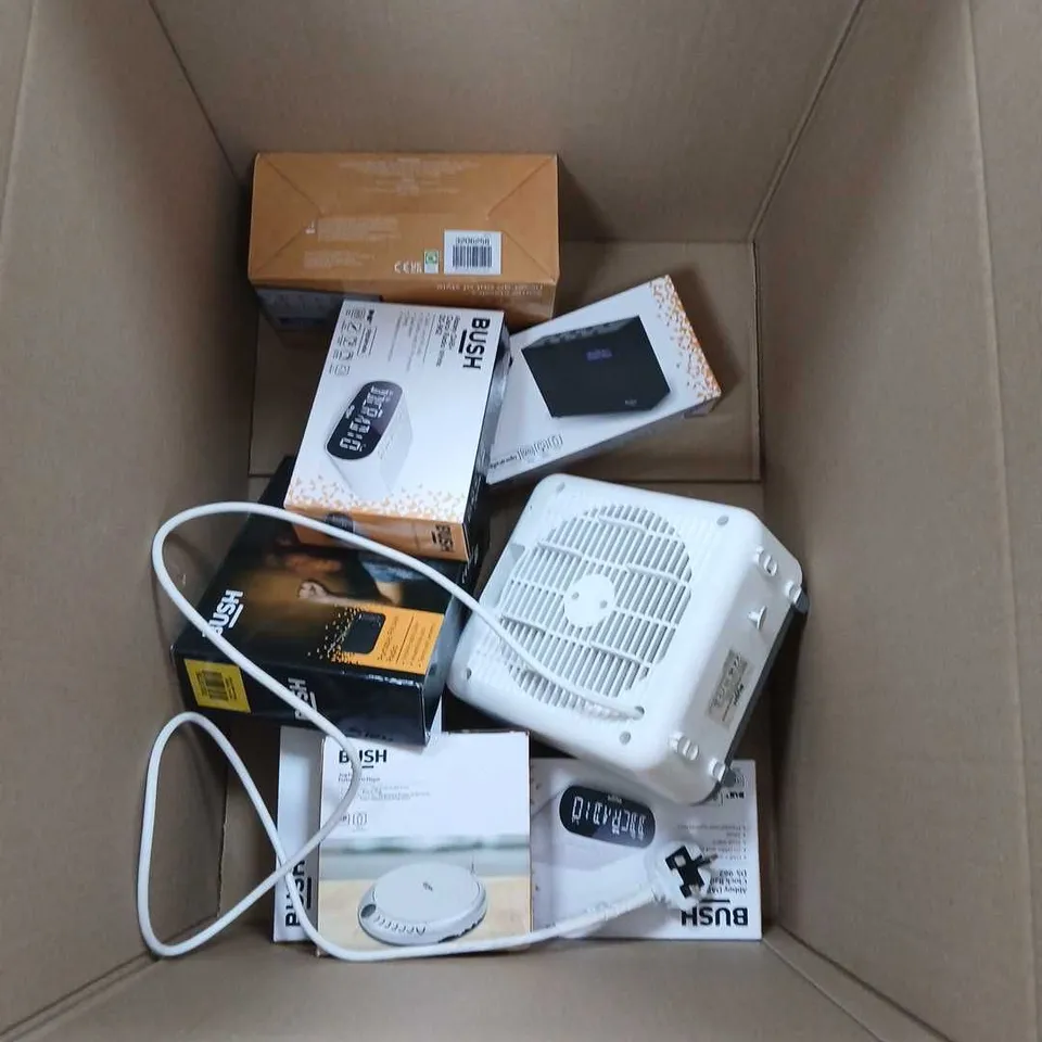 APPROXIMATELY 10 ELECTRICCL ITEMS TO INCLUDE HEATER, CLOCK RADIO AND MP3 PLAYER