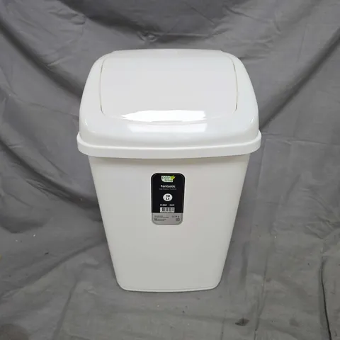 POLY TIME FANTASTIC 10L BIN IN WHITE