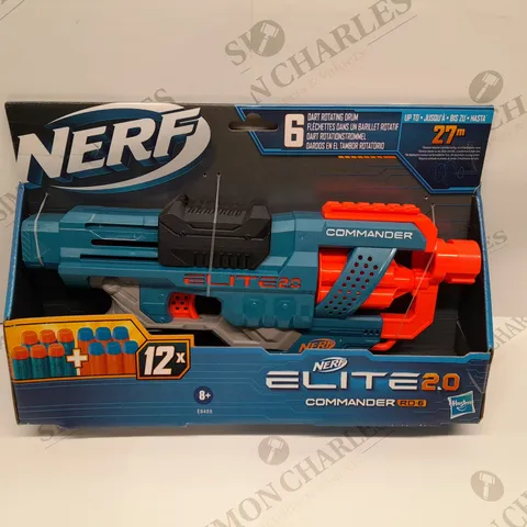 BRAND NEW BOXED NERF ELITE 2.0 COMMANDER RD-6 WITH 6 DART ROTATING DRUM