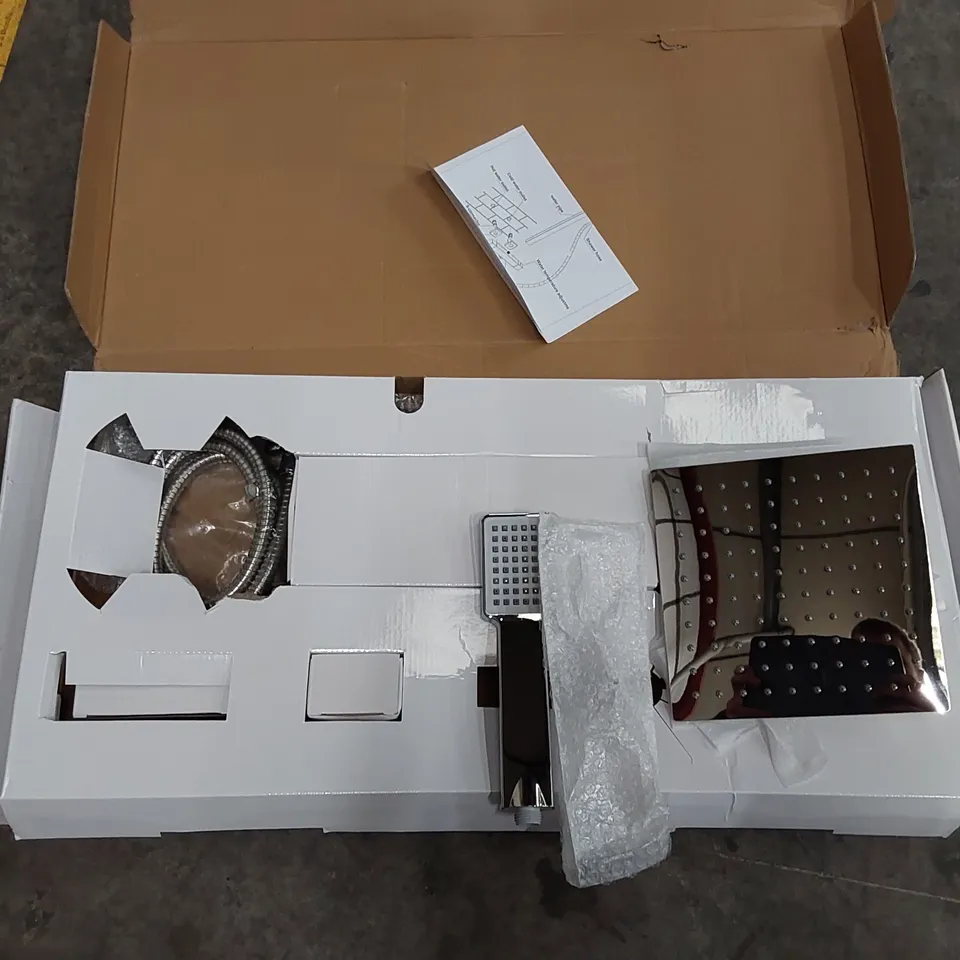 BOXED THERMOSTATIC SHOWER WITH ADJUSTABLE SHOWER HEAD (1 BOX)