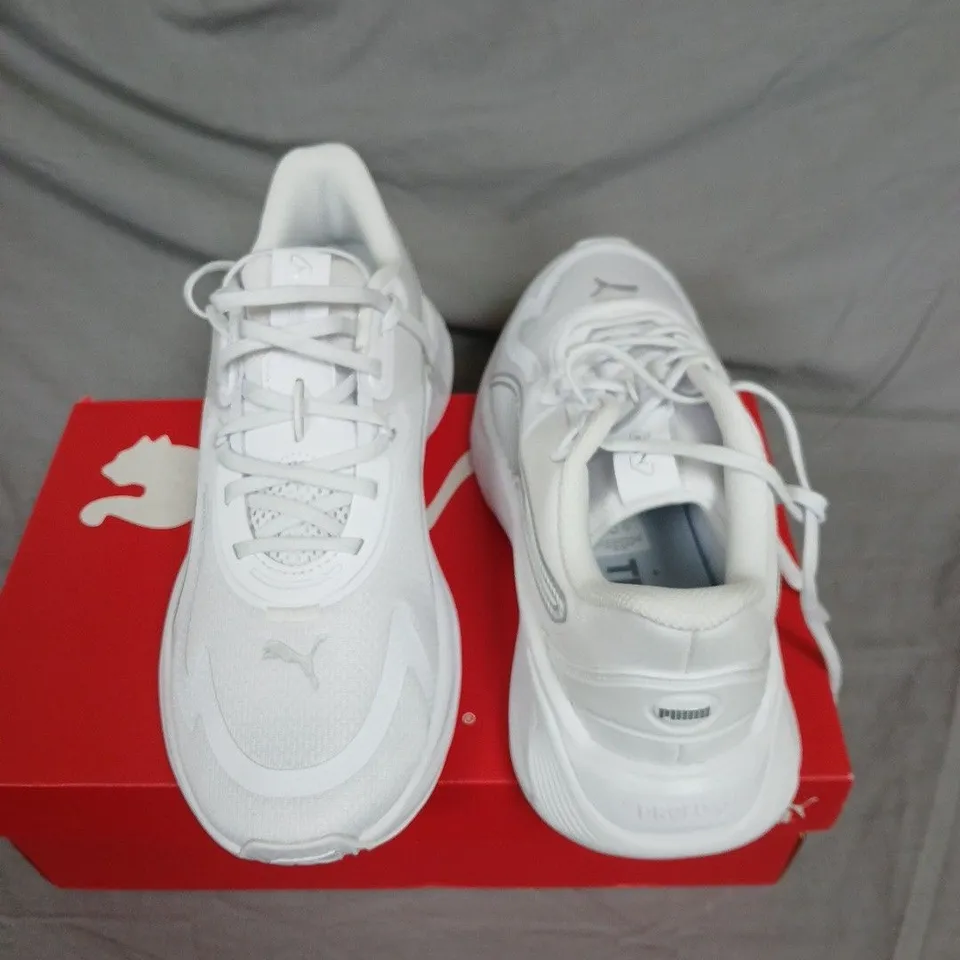 BOXED PUMA PWR HYBRID TR WNS WHITE TRAINERS – UK 8 