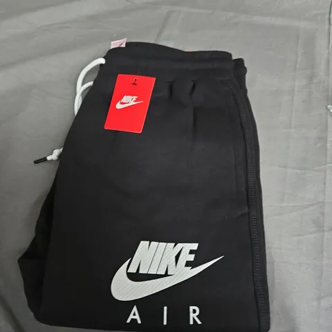 NIKE AIR MENS BLACK LARGE JOGGERS - SLIM