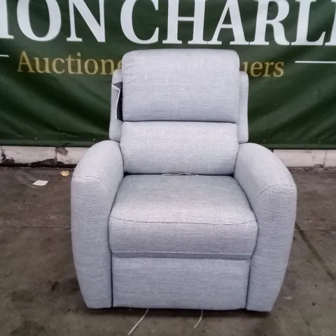 DESIGNER G PLAN HAMILTON MANUAL RECLINER CHAIR - DOMASO SKY FABRIC